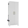 Armário Multiuso Jade 70cm 2 Portas Branco Moval - 3