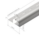 Ver imagem 3 de Perfil de Alumínio para Acabamento 10mm X 1,2cm Bourbon Matte Viscardi