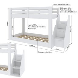 Beliche Montessoriano Solteiro Adulto Star Plus Casatema - 3