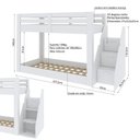Ver imagem 3 de Beliche Montessoriano Solteiro Adulto Star Plus Casatema MadeiraOriginals Branco