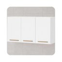 Ver imagem 2 de Armário Aéreo Clarice 118cm 3 Portas MDF-MDP Branco Milani Movelaria