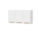 Ver imagem 1 de Armário Aéreo Clarice 118cm 3 Portas MDF-MDP Branco Milani Movelaria