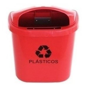 Cesto Individual Coleta Seletiva 40 L Para Poste Ou Parede