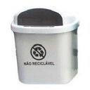 Ver imagem 2 de Cesto Individual Coleta Seletiva 40 L Para Poste Ou Parede