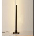 Ver imagem 2 de Luminária de Chão Moderna Slim 2 Perfis P/ Fita Led (inclusa) - Preta 95cm