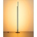 Ver imagem 1 de Luminária de Chão Moderna Slim 2 Perfis P/ Fita Led (inclusa) - Preta 95cm