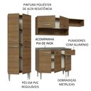 Ver imagem 5 de Armário de Cozinha Compacta 229cm com Pia Rustic Emilly Madesa 12