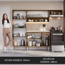 Ver imagem 6 de Armário de Cozinha Compacta 229cm com Pia Rustic Emilly Madesa 12