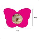 Ver imagem 3 de Espelho Infantil Cores Menina Formatos Fofos Decorativo Moderno Borboleta Rosa 25x35cm