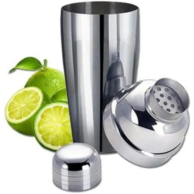 Coqueteleira Inox 750 Ml Drinks e Caipirinhas Mixer Coqueteleiro Bartender Copos Tradicional