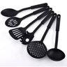 Conjunto Kit Utensílios Cozinha Nylon Pegadores Preto - 2