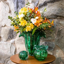 Ver imagem 3 de Vaso Trouxinha em Cristal Murano Verde Esmeralda Love M