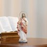 Imagem Sagrado Coração de Jesus Resina 25cm com Auréola - 4