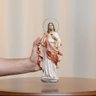 Imagem Sagrado Coração de Jesus Resina 25cm com Auréola - 5