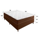 Ver imagem 3 de Cama Box Casal Valley Pkt 10 Eps Spring Luxo Marrom/Branco