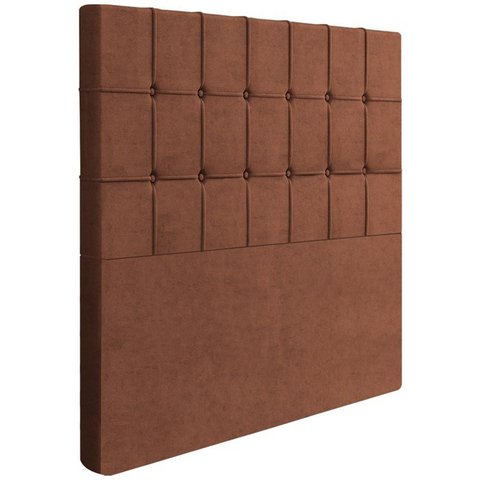 Cabeceira Solteiro 88 cm Lots Veludo Terracota Soon