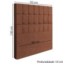 Ver imagem 4 de Cabeceira Solteiro 88 cm Lots Veludo Terracota Soon