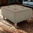 Ver imagem 2 de Puff Decorativo para Sala Piva 62x52 Cm E434 Milani Store Marrom Claro