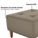 Ver imagem 5 de Puff Decorativo para Sala Piva 62x52 Cm E434 Milani Store Marrom Claro