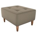 Ver imagem 1 de Puff Decorativo para Sala Piva 62x52 Cm E434 Milani Store Marrom Claro