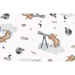 Kit com 2 Babadores Bebê Menino Lunar Azul Marinho -hug - 2