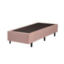 Ver imagem 1 de Base Box Solteirão King Suede Rosé 203x96x40xm
