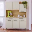 Ver imagem 2 de Armário de Cozinha Modena 6 Portas 2 Gavetas Freijó/soft - Kits Paraná