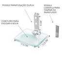 Ver imagem 2 de Saboneteira Vidro Luxo Porta Sabonete Parede Nicho Quadrado Único