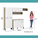 Ver imagem 4 de Cozinha Compacta com Armário e Balcão Arizona Glam Carraro
