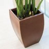 Vaso Retangular 45cm P/ Plantas Flores Suculentas Arbustivas Cor Café - 2