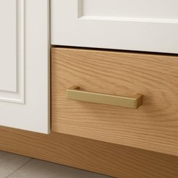 Puxador Dourado Piauí Alça Grossa em Zamac 160mm para Armários Cozinhas Torralba - 4