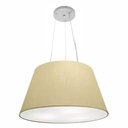Ver imagem 1 de Lustre Pendente Cone Vivare Md-4141 Cúpula em Tecido 30/50x35cm - Bivolt Algodão-crú 127/220v