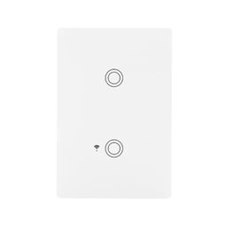 Interruptor Inteligente Touch 2 Teclas Branco Smart Link MARGIRIUS - 1
