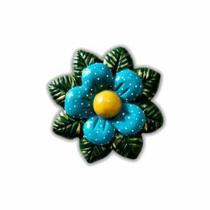 DECORAÇÃO JARDIM FLOR MARGARIDA CERÂMICA P/GRAMA OU PAREDE:TIFANY