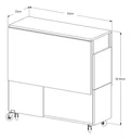 Ver imagem 4 de Mesa De Jantar Jade Dobravél Apartamento Lazer 120 Cm -100% MDF -Multifuncional - Amendoa