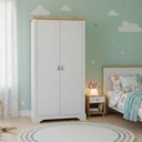 Ver imagem 1 de Guarda Roupa Infantil 2 Portas Toledo Branco