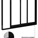 Ver imagem 6 de Porta de Alumínio de Correr Lateral 2 Folhas 215x160cm Lucasa Ideale Preto