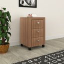 Ver imagem 1 de Gaveteiro com Rodízio Me4108 Amêndoa Tecnomobili