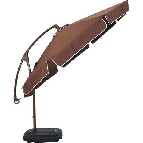 Ombrelone Premium Bel Buzios 3m Acompanha o Sol, Reclinável:marrom