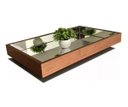Ver imagem 1 de Bandeja Espelhada Flutuante Decorativa Mesa Bar Aparado 50x30cm Madeira Laminado