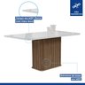 Conjunto Mesa Zara 120cm com 4 Cadeiras Canela Tampo Smart Plus com Vidro - 3
