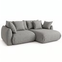 Ver imagem 3 de Sofá Cama Modular Orgânico Retrátil 3 Lugares com Almofadas 200cm Malibu