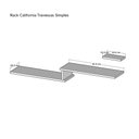 Ver imagem 4 de Rack Tv Suspenso para Quarto Sala Nogal 115cm