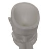 Rosto Enfeite Decoração Impressão 3d Porta Objeto Vaso 14 Cm Sala Branco - 3