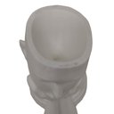 Ver imagem 3 de Rosto Enfeite Decoração Impressão 3d Porta Objeto Vaso 14 Cm Sala Branco