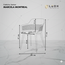 Kit com 2 Cadeira Marcela Montreal Jantar 140pp Cor:branco - 3