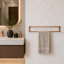 Ver imagem 2 de Porta Toalhas Cobre Duplo 60cm Reforçado Suporte para Parede Multiuso Premium para Banheiro