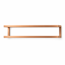 Ver imagem 3 de Porta Toalhas Cobre Duplo 60cm Reforçado Suporte para Parede Multiuso Premium para Banheiro