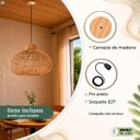 Ver mais imagens de 2 Pendente Fibra Natural Rattan Boho Gota Bali NAT76