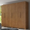 Ver imagem 2 de Guarda Roupa Casal Com Pés 6 Portas 6 Gavetas Atrice D02 Amendola Touch - Mpozenato